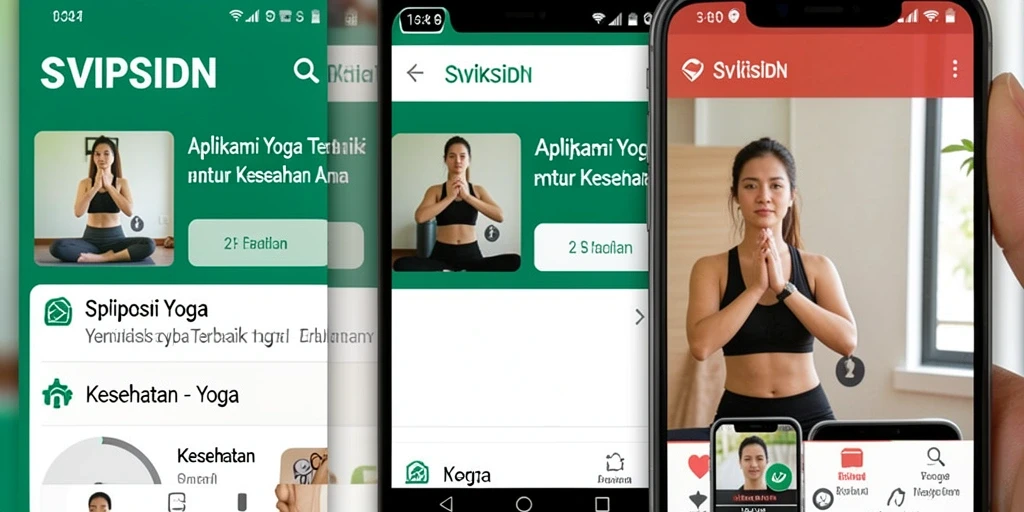 Tampilan antarmuka SVIPSIDN yang ramah pengguna untuk latihan yoga.