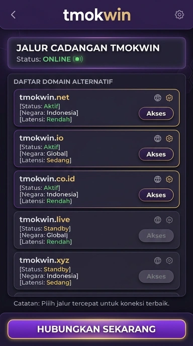 Tampilan link alternatif tmokwin