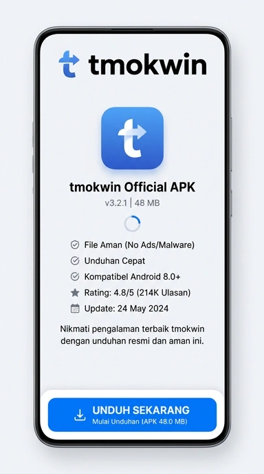 Tampilan halaman APK tmokwin